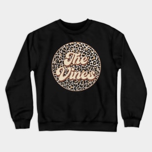 Retro Music Vines Personalized Name Circle Birthday Crewneck Sweatshirt